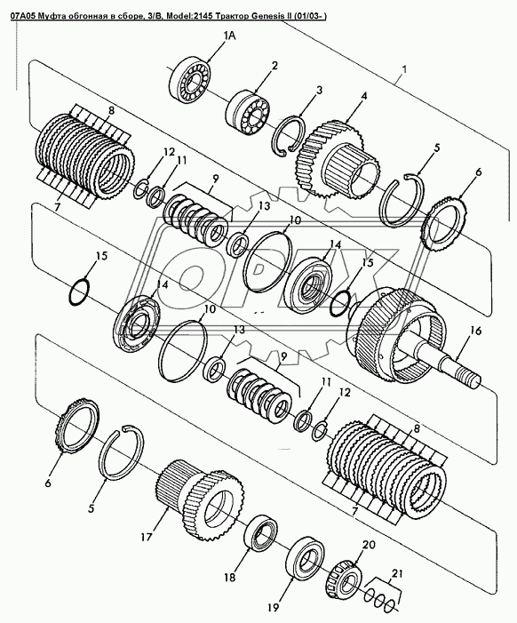 07A05 Муфта обгонная в сборе, 3/B