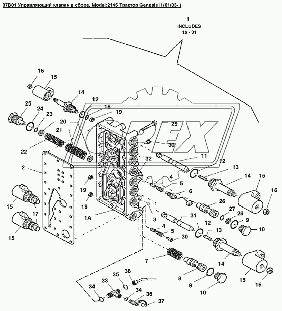 07B01 Управляющий клапан в сборе