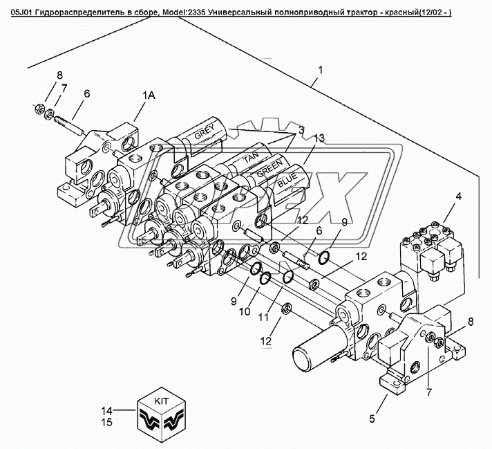 05J01 Гидрораспределитель в сборе