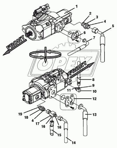 6HTP02 Подключение гидравлического насоса