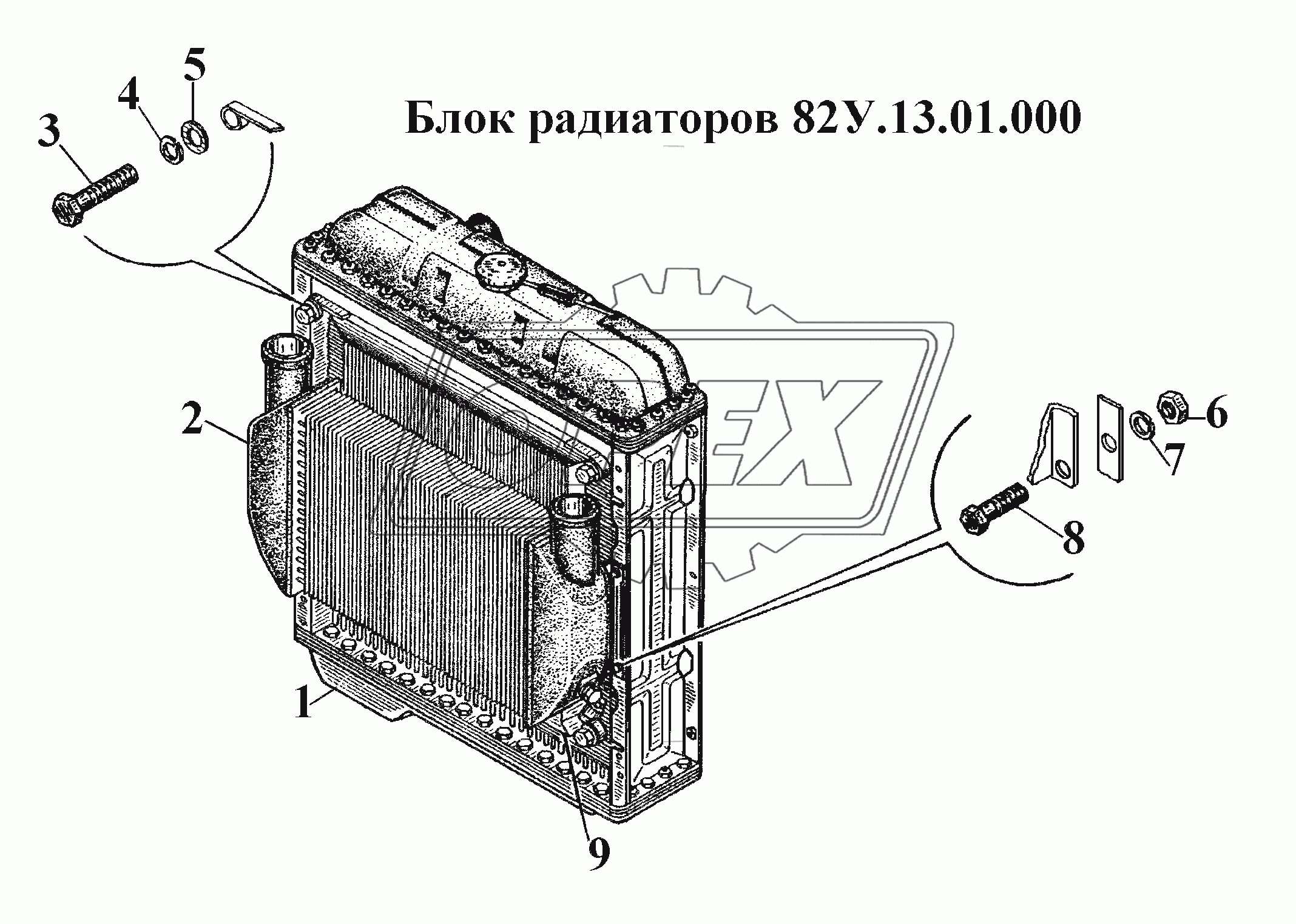 Блок радиаторов 82У.1301.000