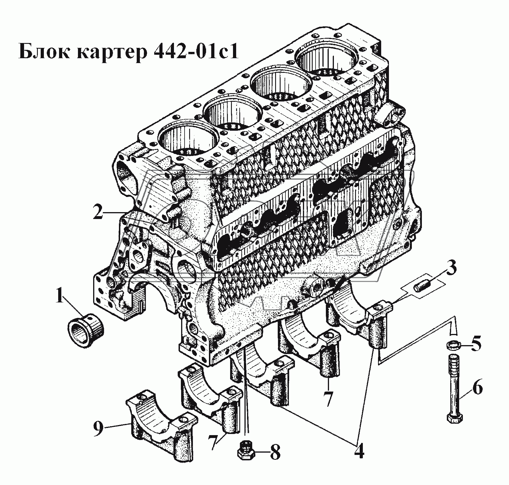 Блок картер 442-01с1 (4)