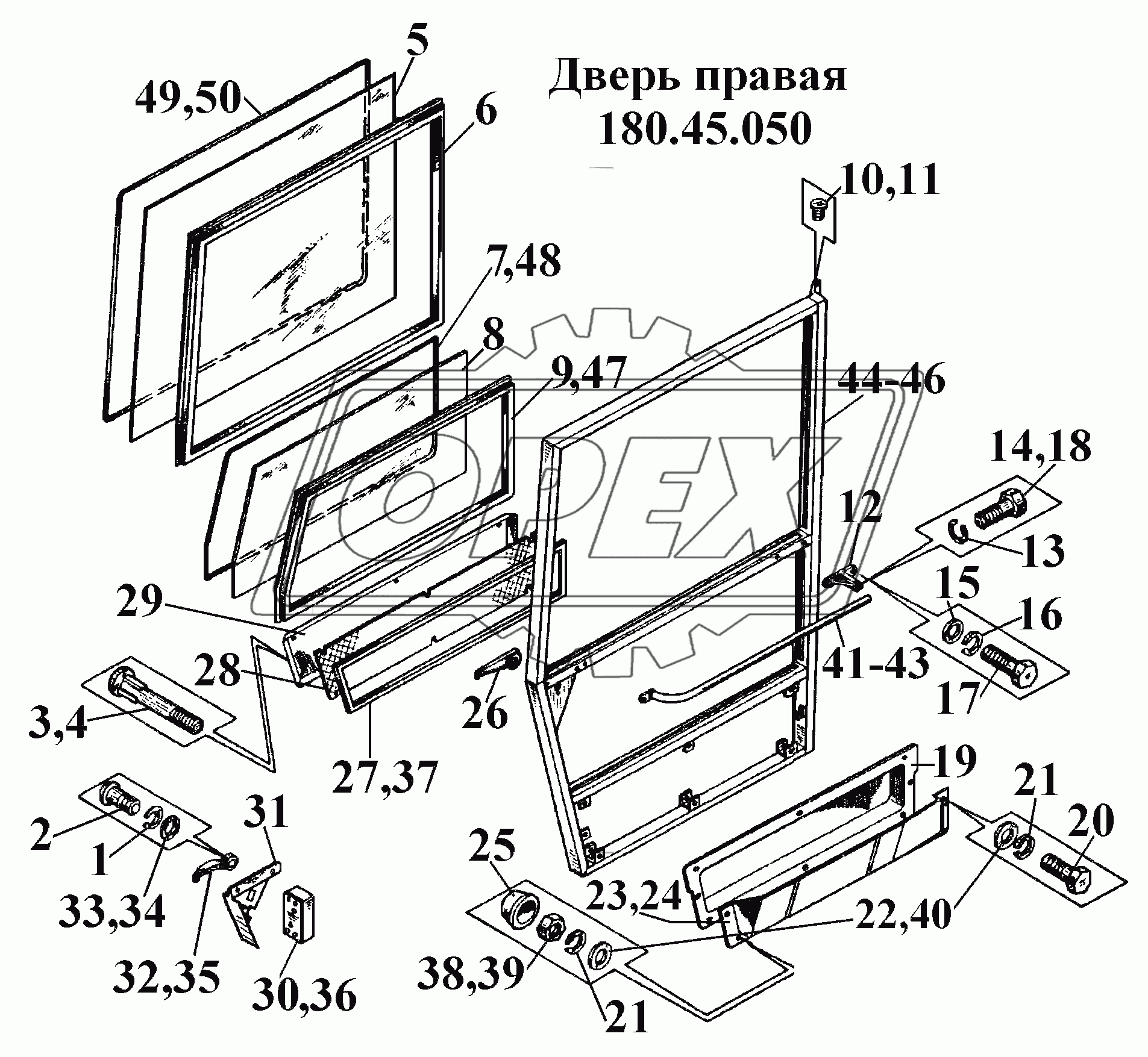 Дверь правая 180.45.050