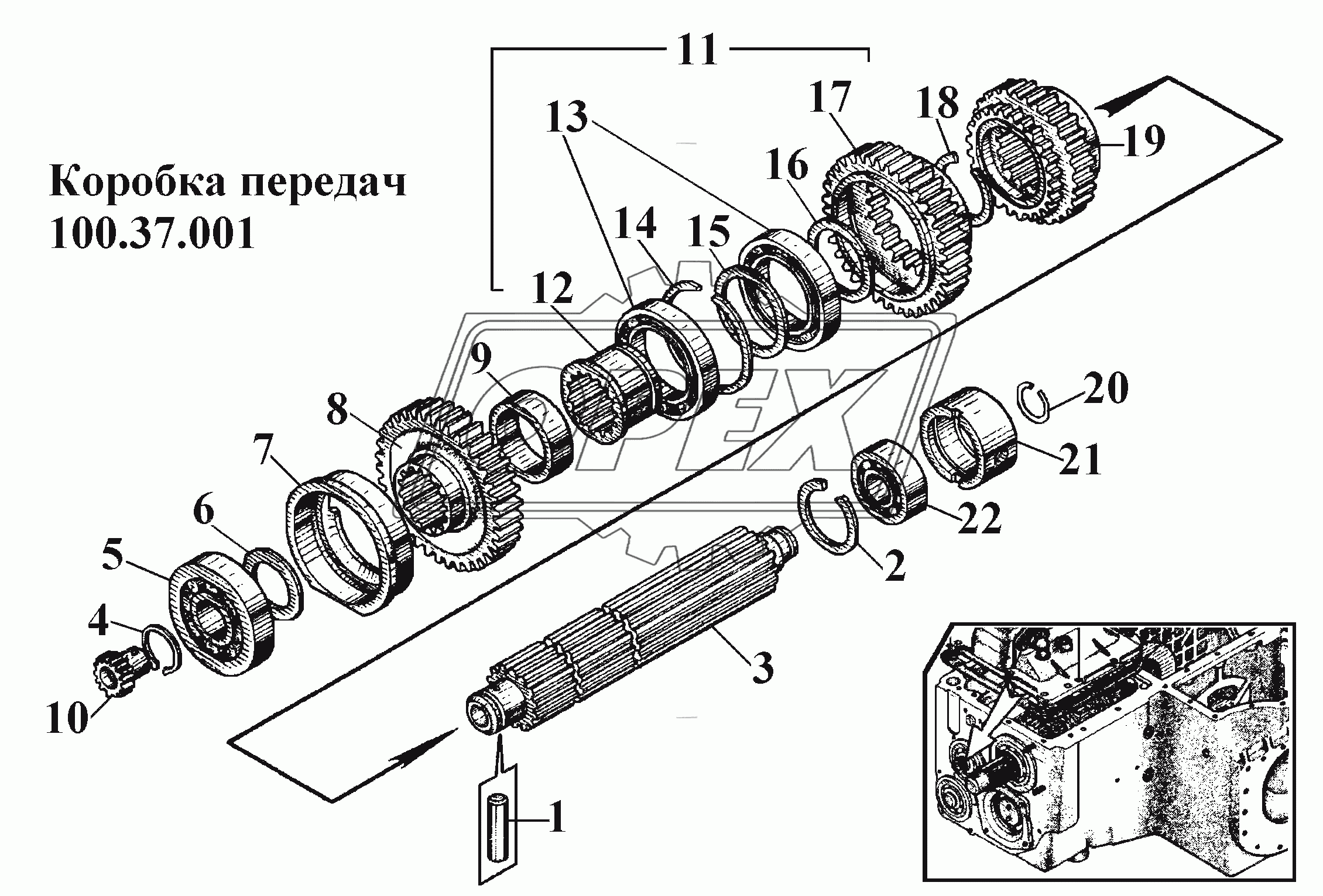 Коробка передач 100.37.001 (4)