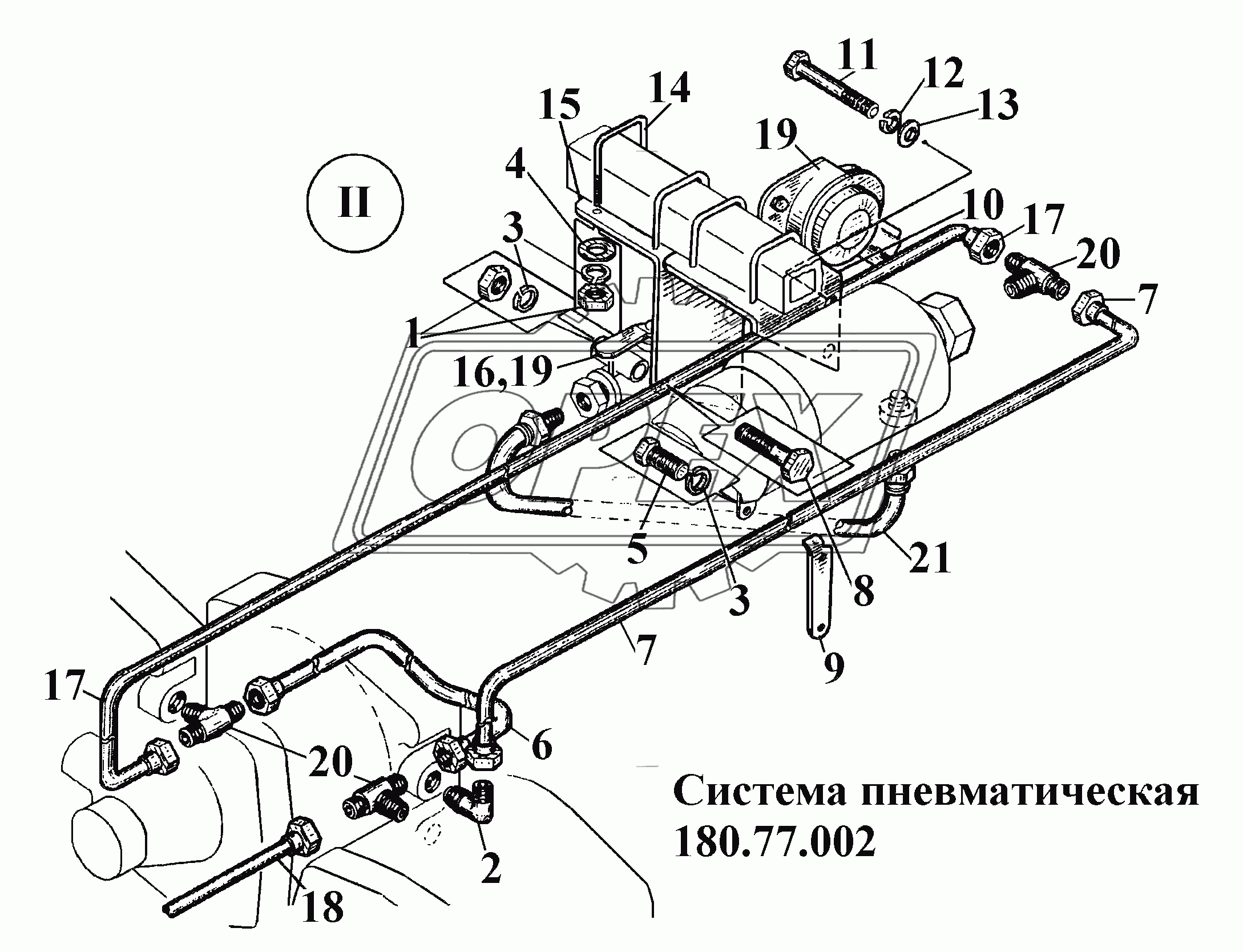 Система пневматическая 180.77.002 (3)
