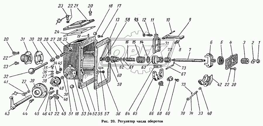 Регулятор числа оборотов