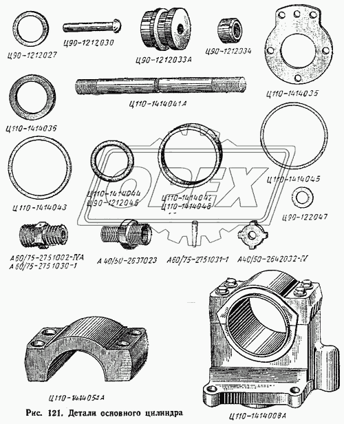 Детали основного цилиндра