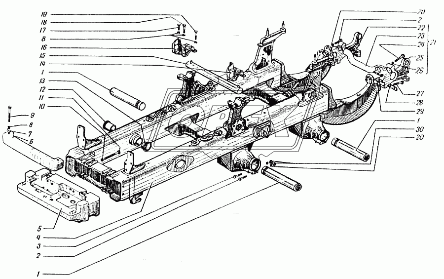 Рама трактора