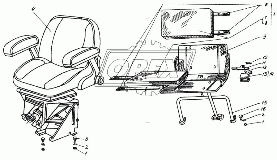 Установка сиденья