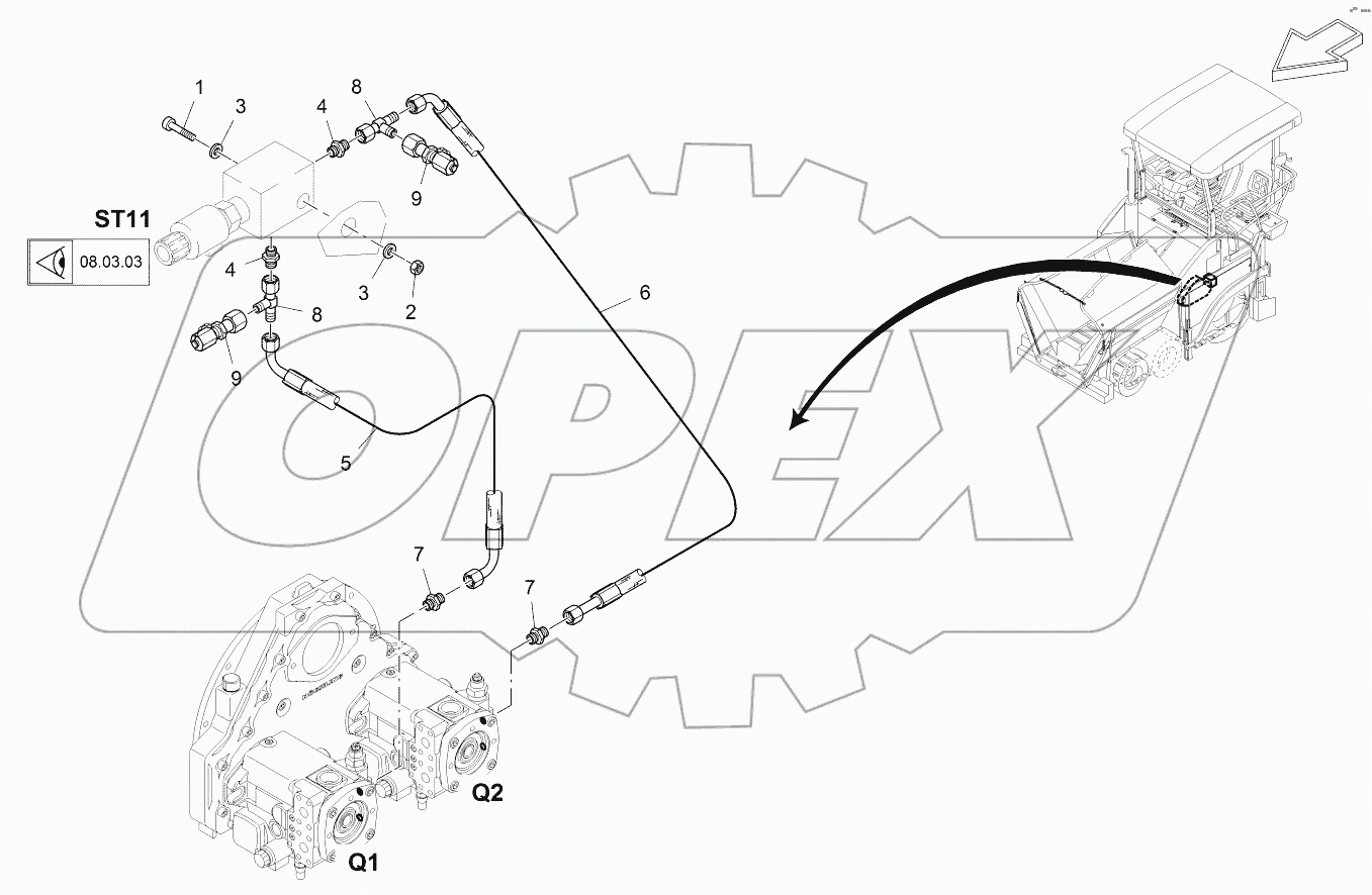  DIFFERENTIAL PAWL, HYDR.