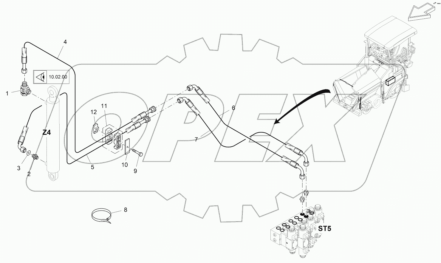  HOPPER SIDE, LEFT (HYDRAULIC)