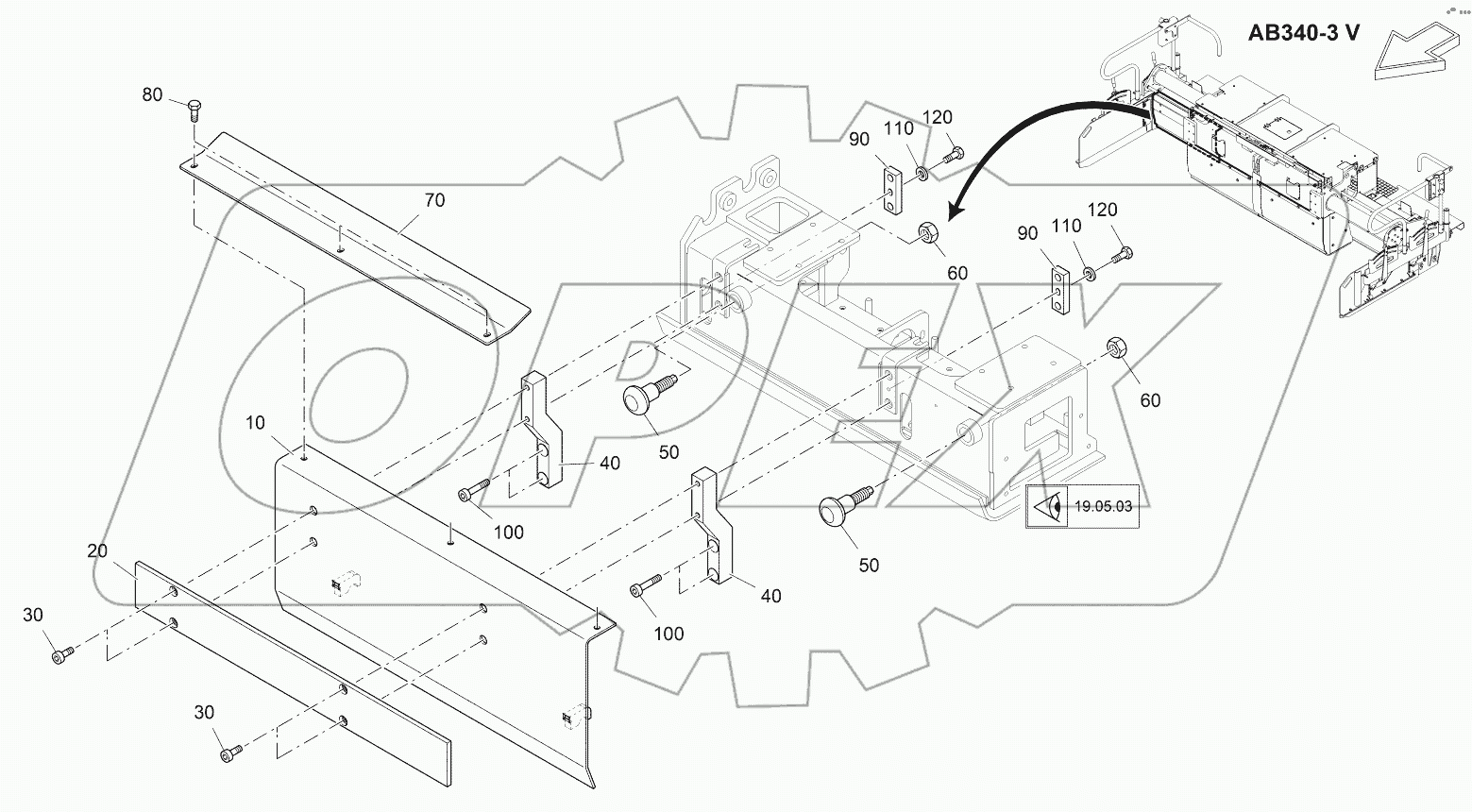  TAMPER SHIELD, EXT. UNIT RIGHT