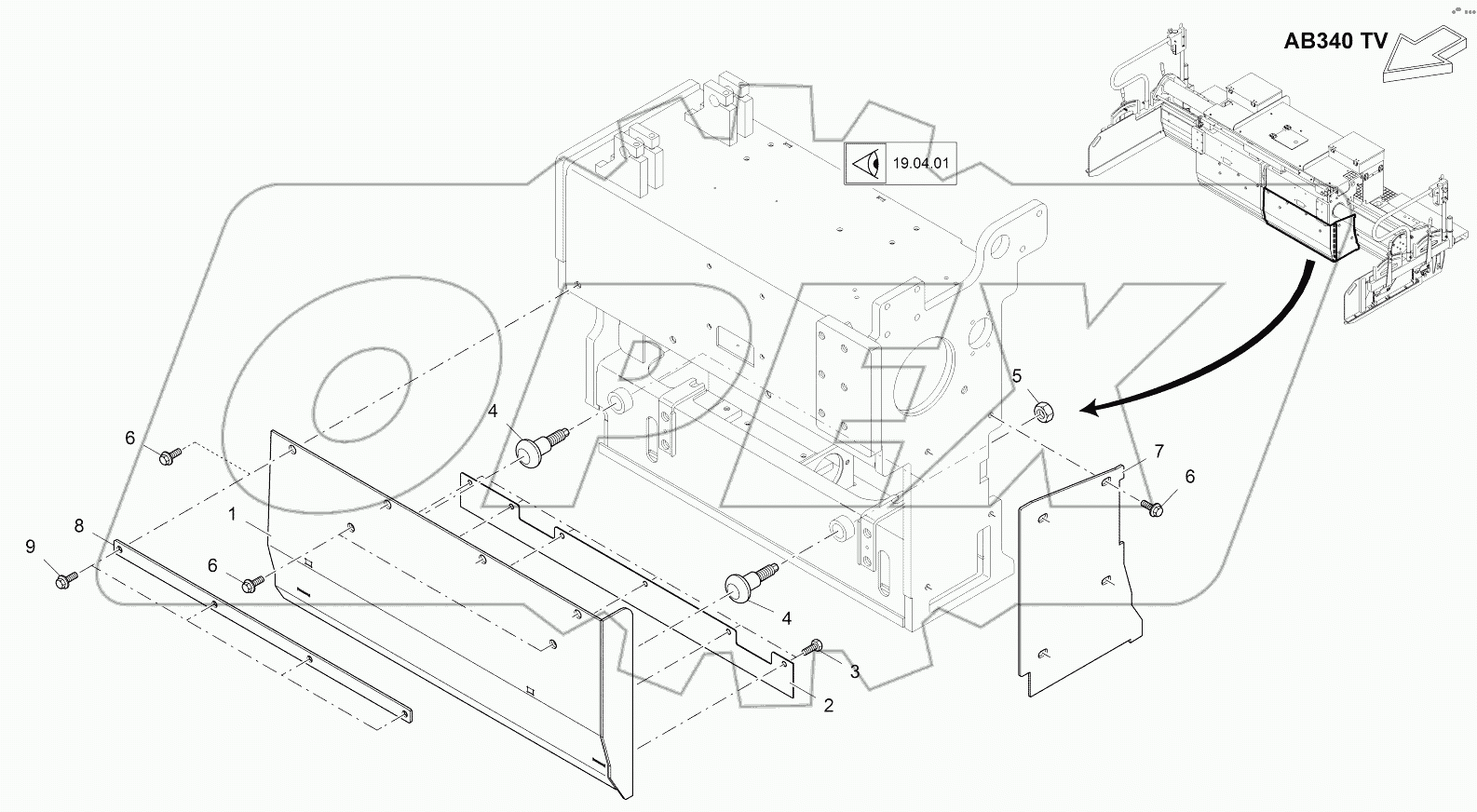  TAMPER SHIELD, BASIC SCREED LE