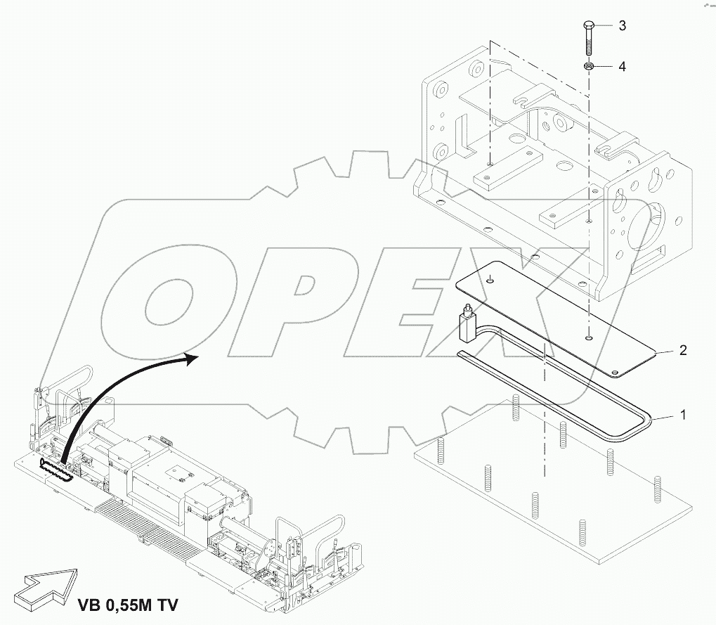  HEATING: SCREED PLATE, LEFT