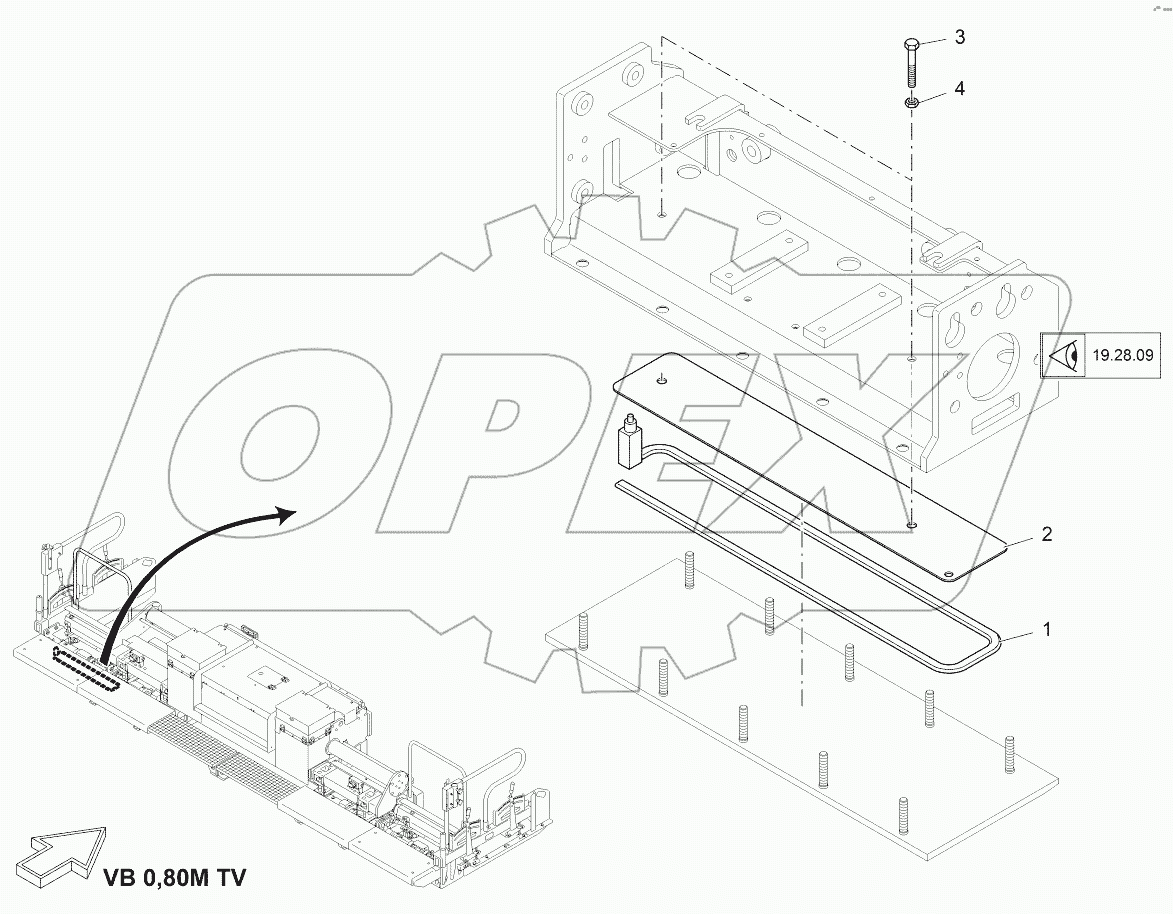  HEATING: SCREED PLATE, LEFT