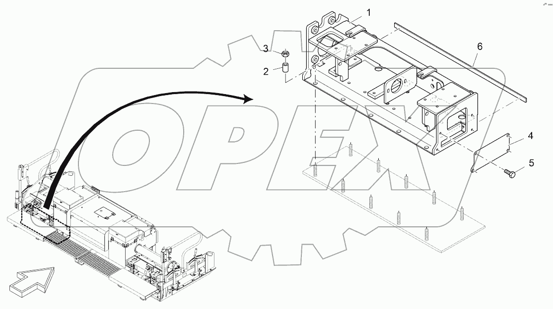  FRAME: EXTENDING UNIT, LEFT