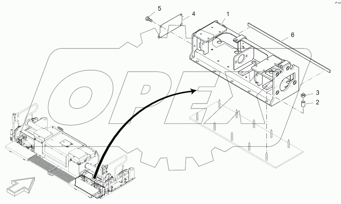  FRAME: EXTENDING PART, RIGHT