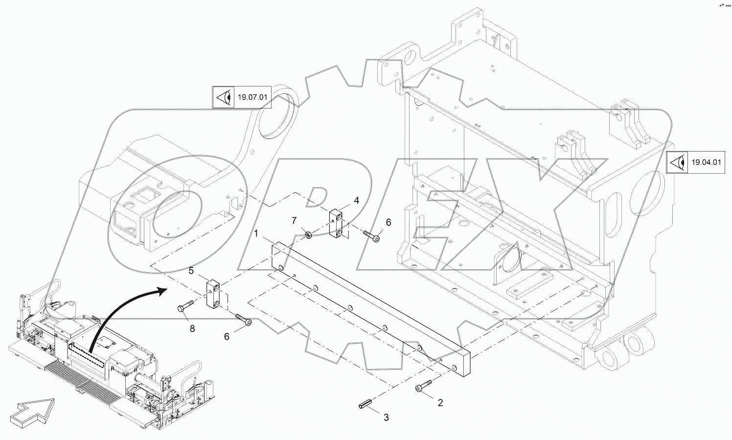  SLIDING RESTRAINT SYSTEM LH