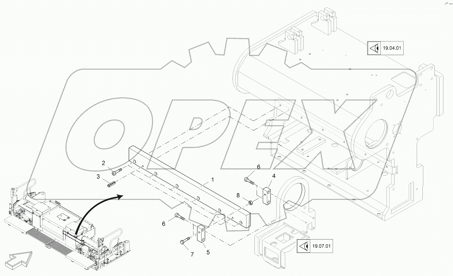 SLIDING RESTRAINT SYSTEM RH
