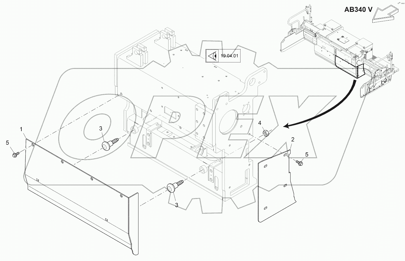  TAMPER SHIELD, BASIC SCREED LE
