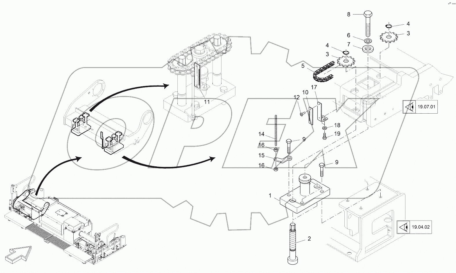  HEIGHT ADJUSTMENT, LEFT SIDE