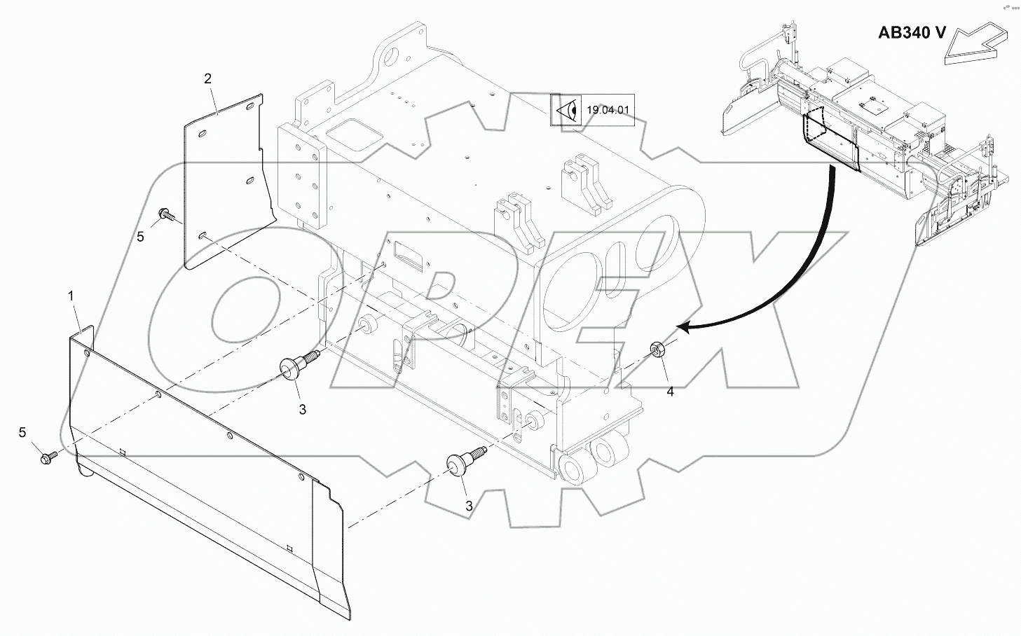  TAMPER SHIELD, BASIC SCREED RI