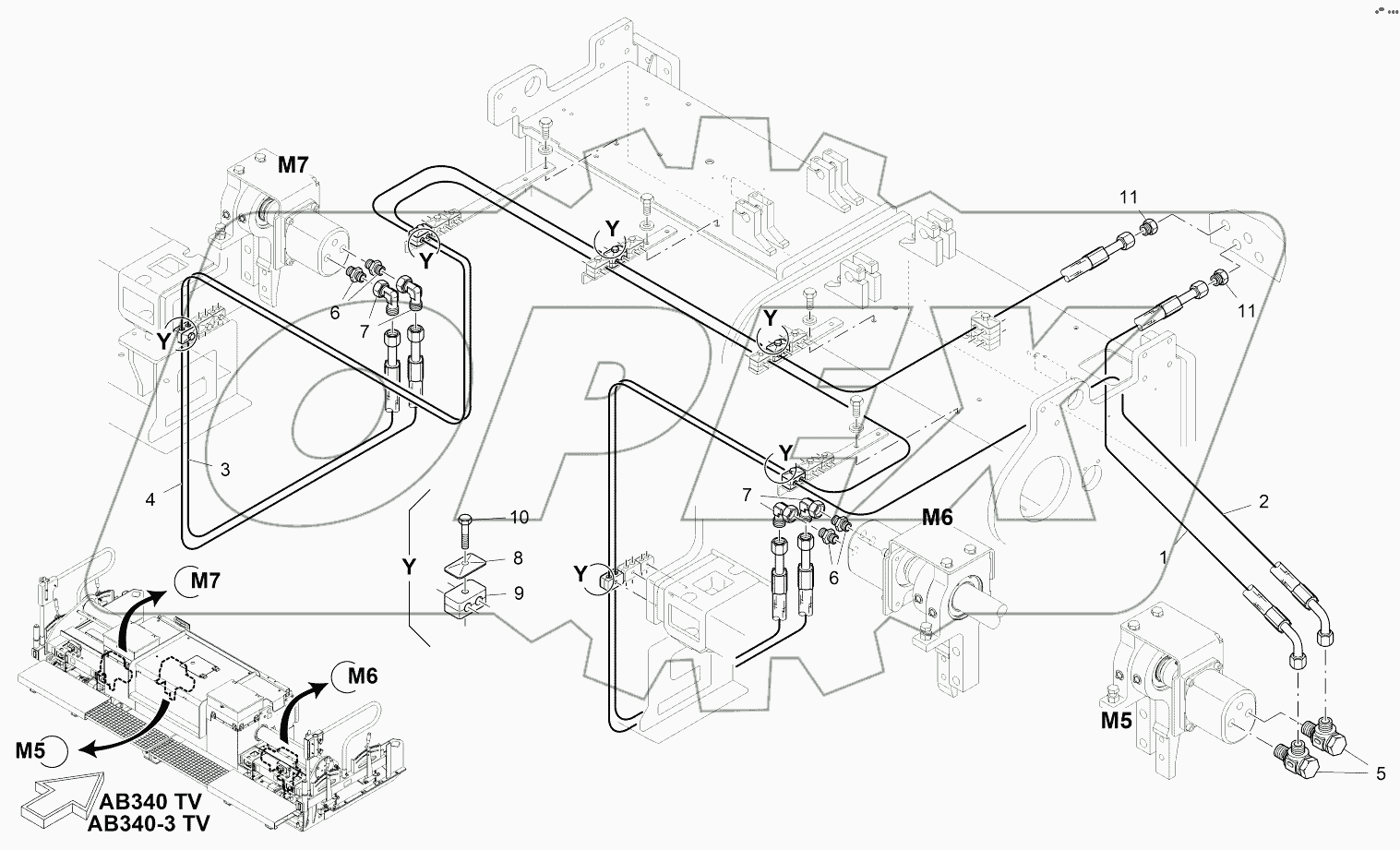  HYDRAULIC DRIVE: TAMPER