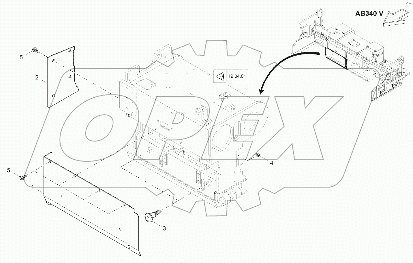  TAMPER SHIELD, BASIC SCREED RI