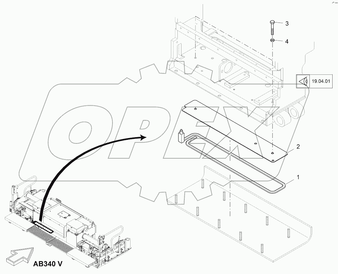  HEATING: SCREED PLATE, LEFT