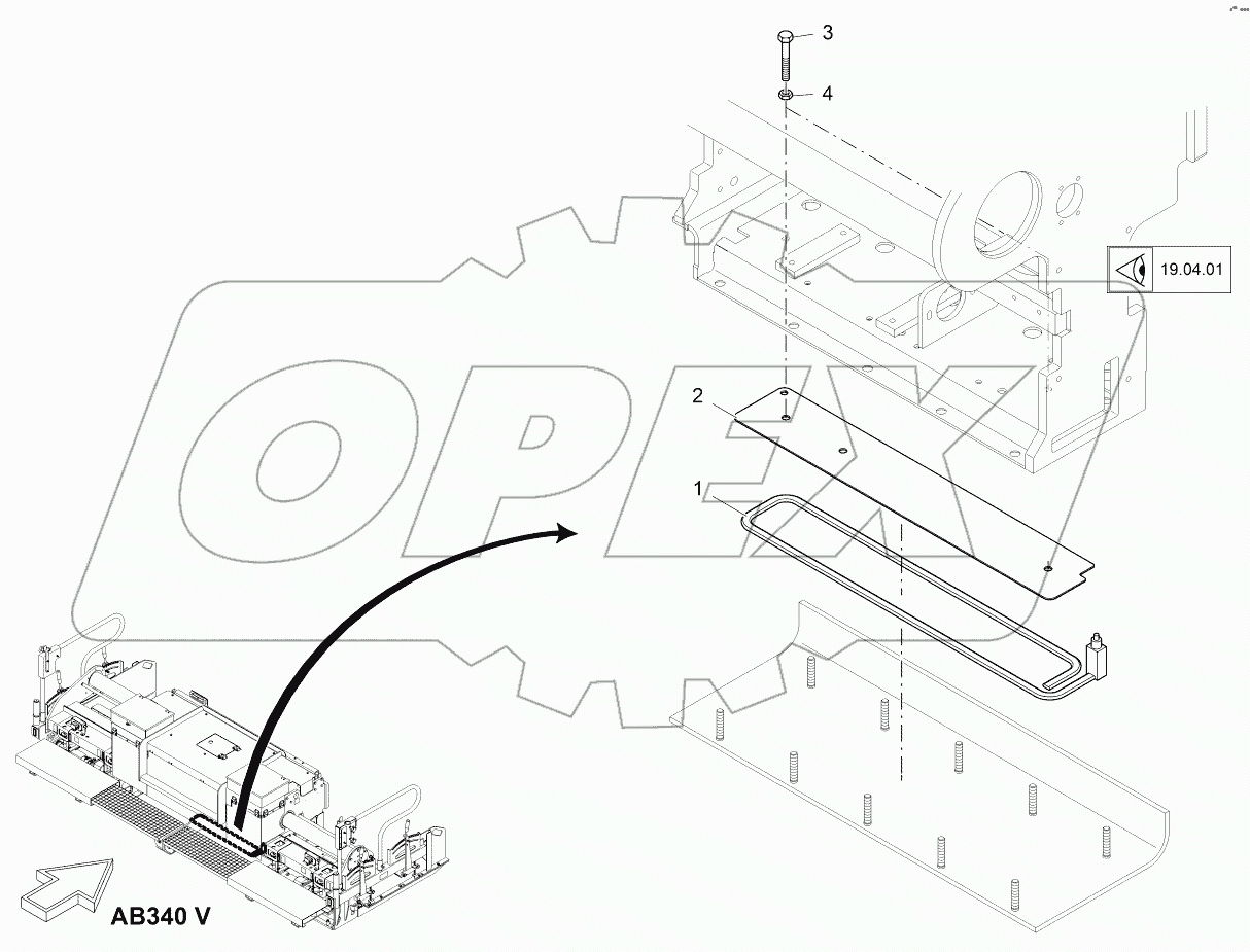  HEATING: SCREED PLATE, RIGHT