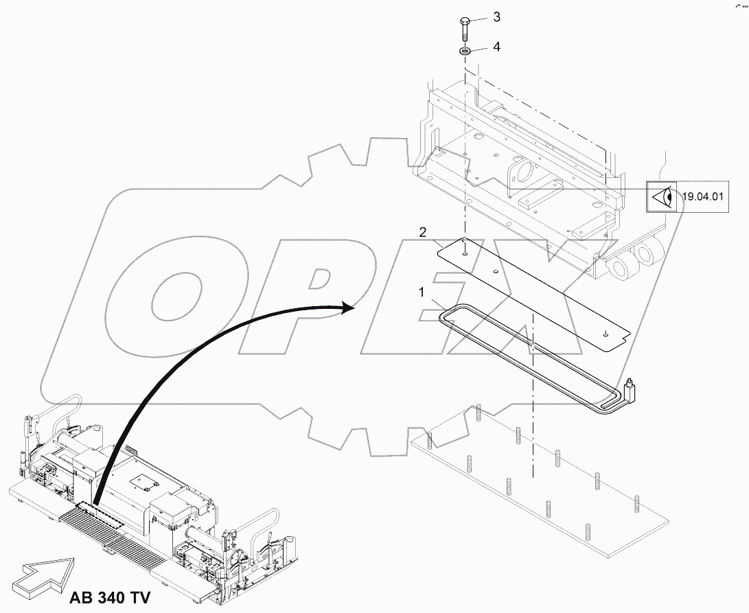  HEATING: SCREED PLATE, LEFT