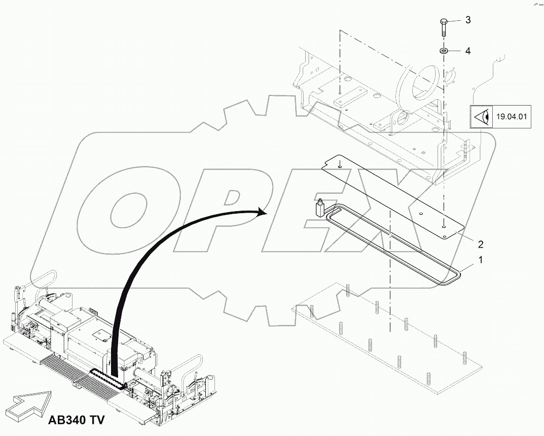  HEATING: SCREED PLATE, RIGHT