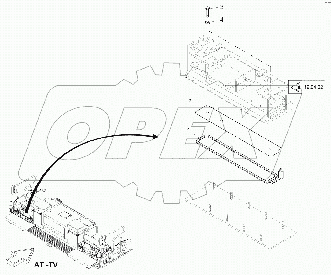  HEATING: SCREED PLATE, LEFT