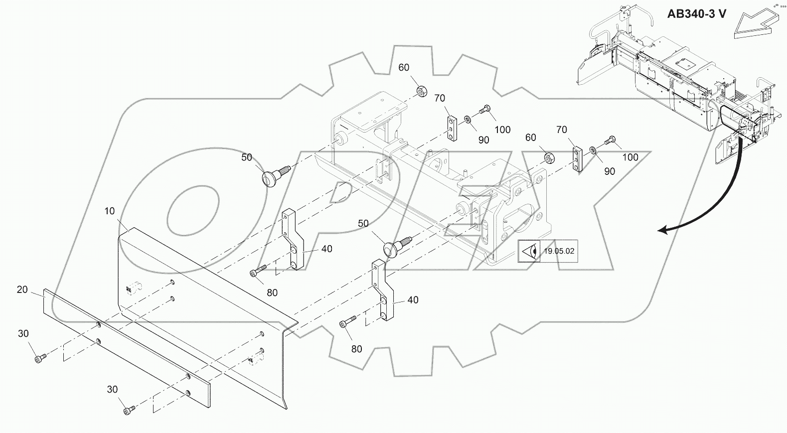  TAMPER SHIELD, EXT. UNIT LEFT