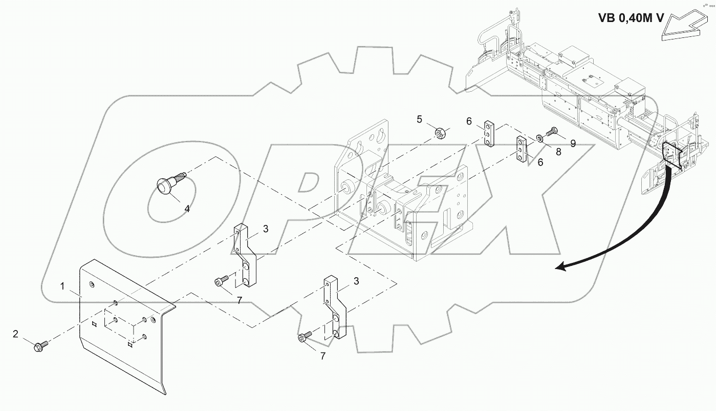  TAMPER SHIELD: VB 0,40M, LH