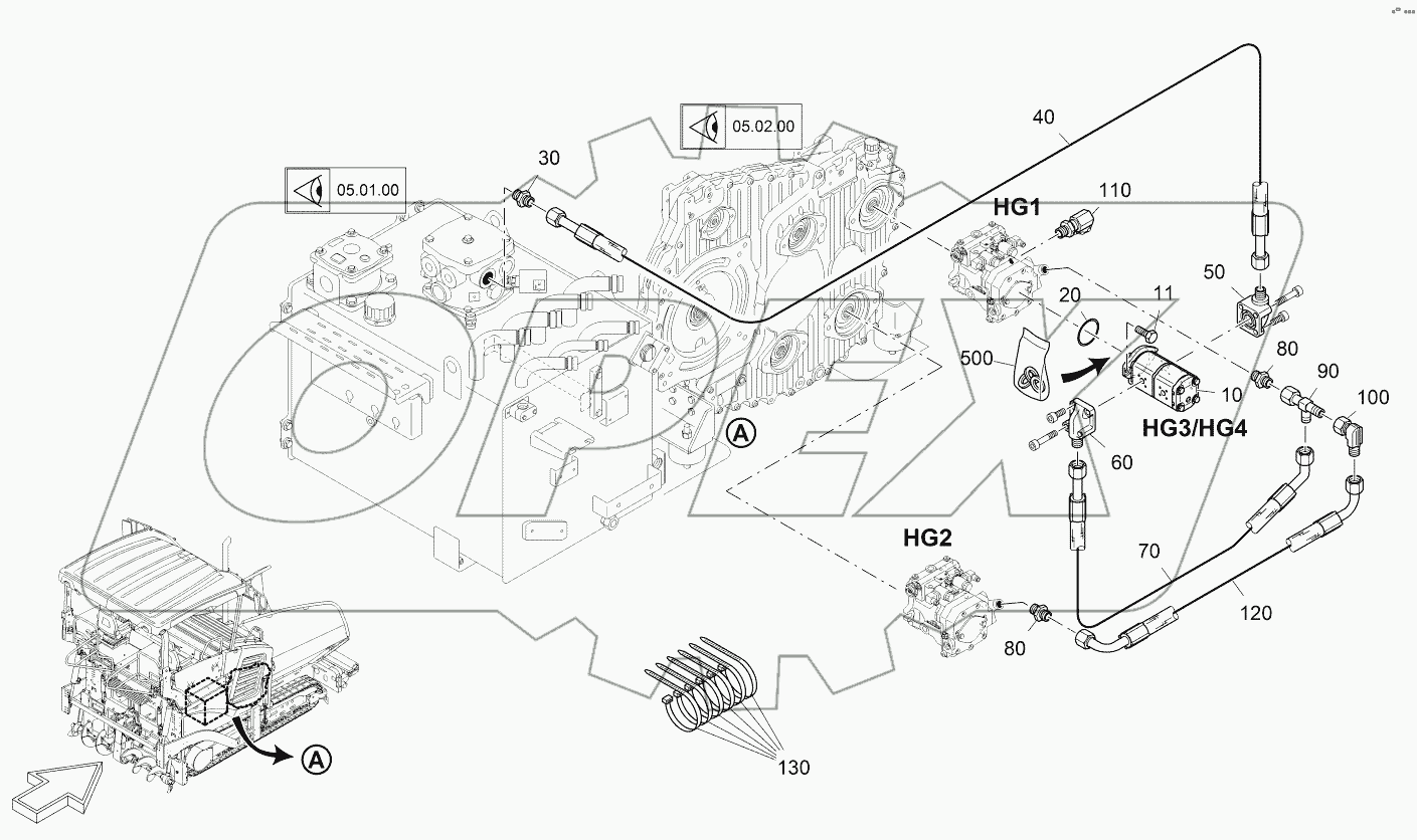  FEED,TRACTION DRIVE (HYDRAULIC)