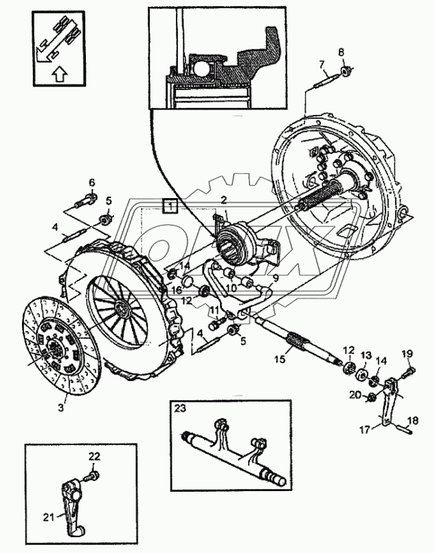 Сцепление R/SR-1700/1900, CL43S-0