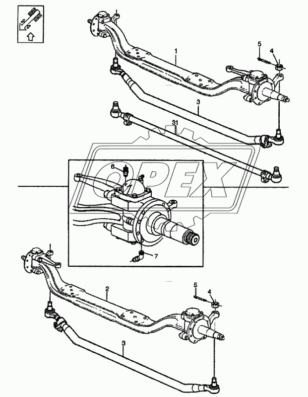 Передняя ось FAA10
