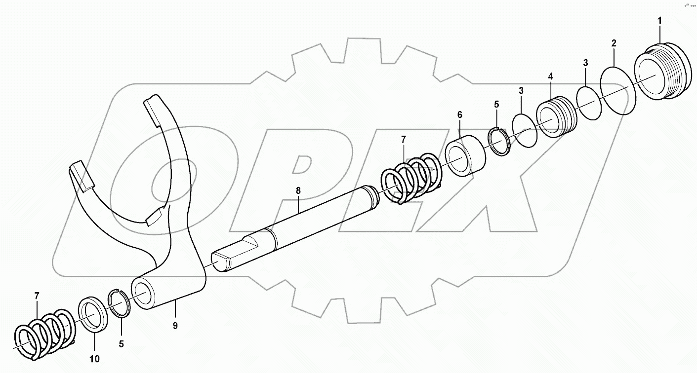  Differential lock S/N 10627-