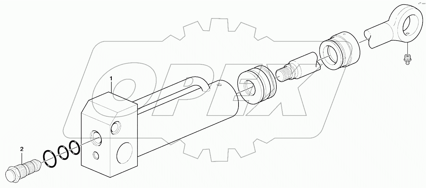  Hydraulic cylinder, quick attachment 11891448, 11891450