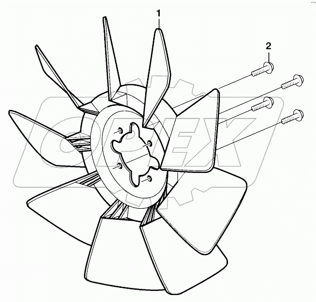  Fan and installation components