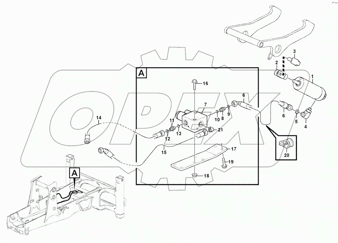  Hydraulic system, lock cylinder