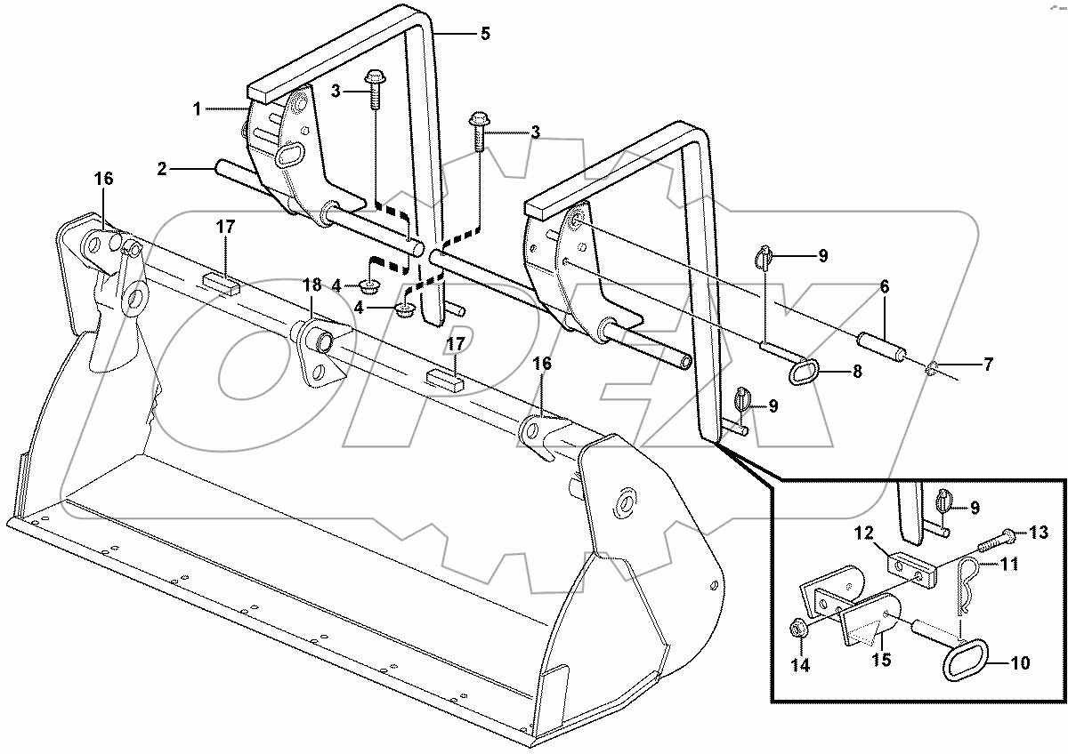  11891282, 11891176 Fork tine kit