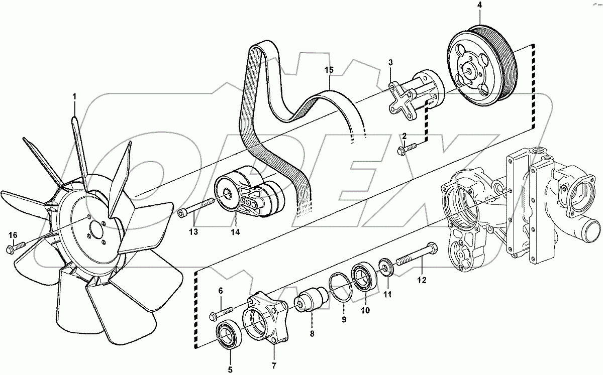  11883246, 11885148, 11887322 Belt transmission