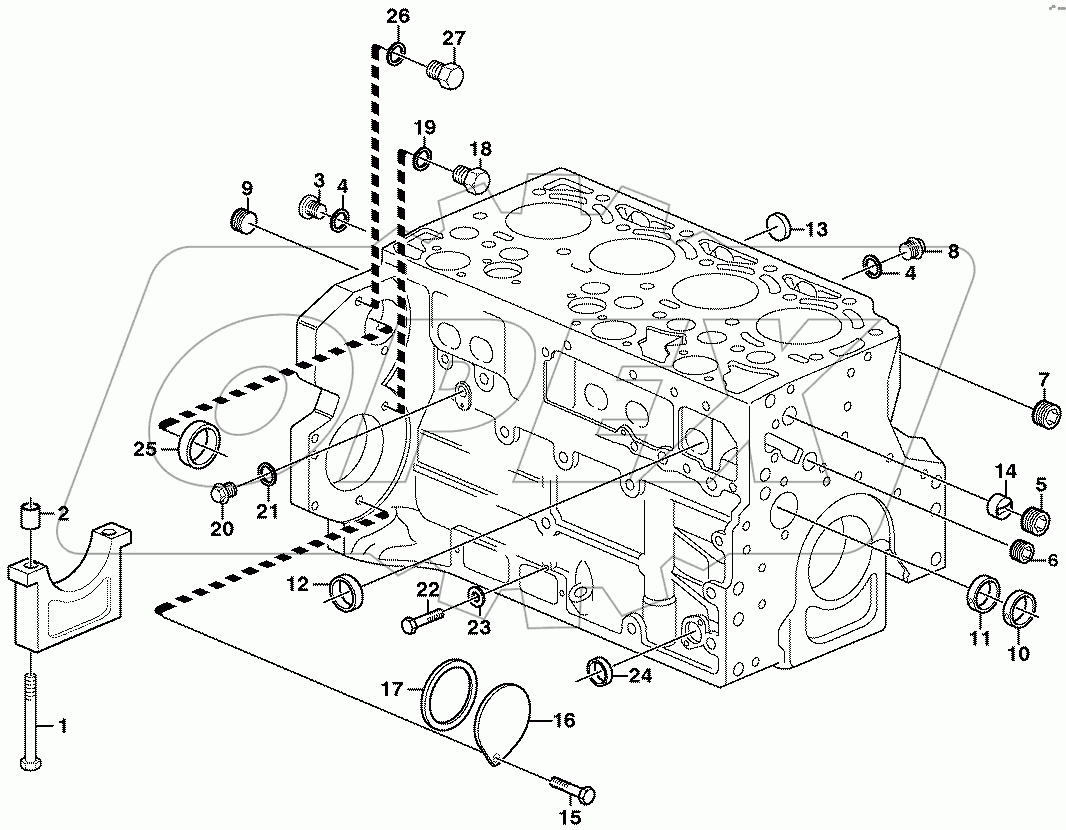  11883246, 11885148, 11887322 Cylinder block