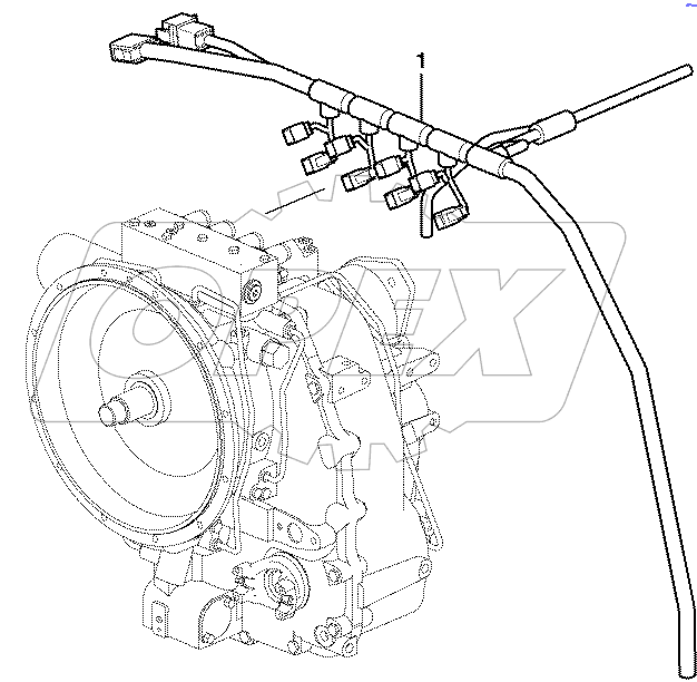  11891255 Cable harness, transmission.