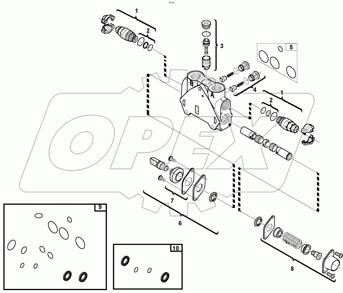  11895309, 11895310, 11895311, 11895312. Valve section