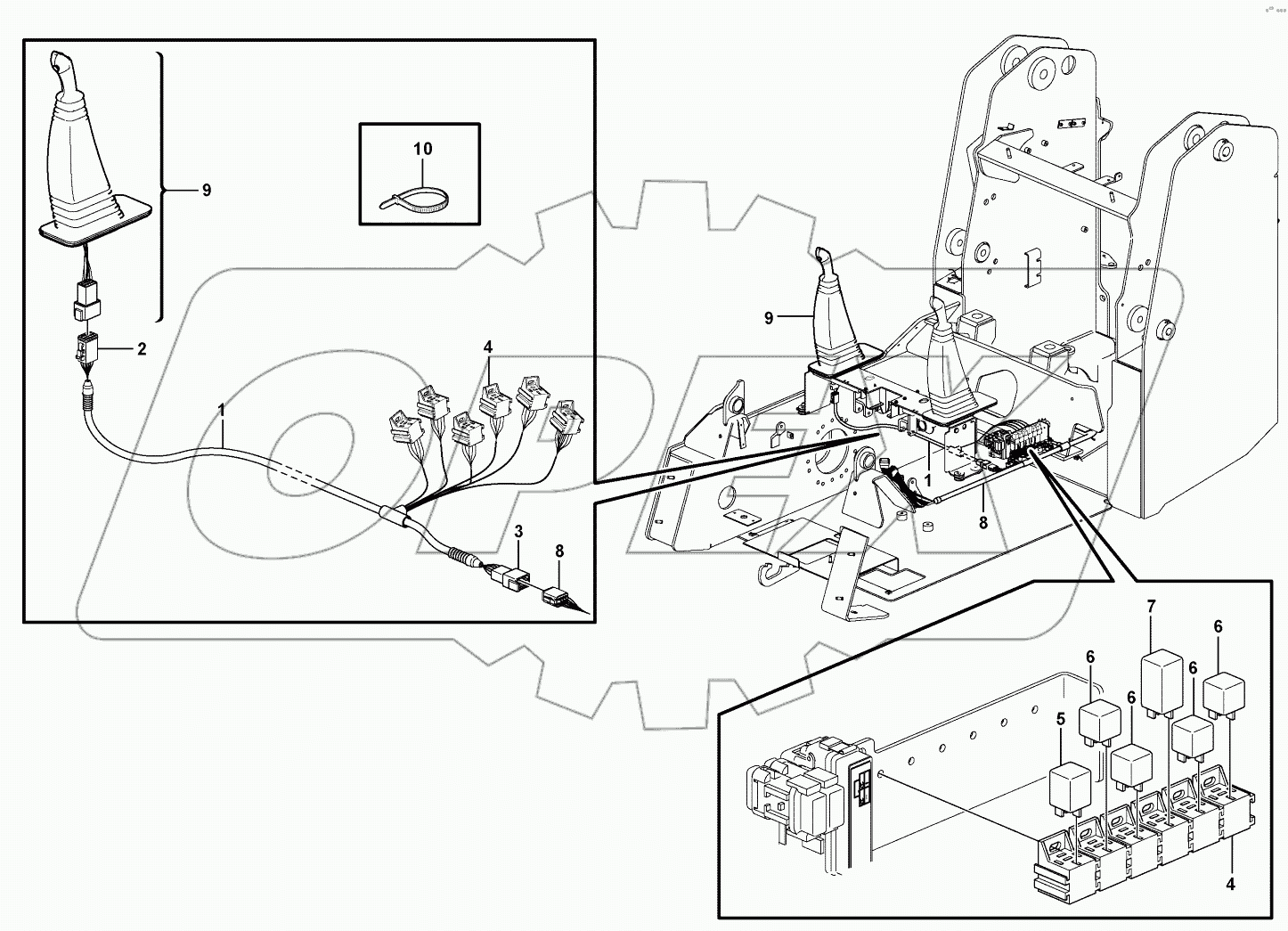  Wire harness pilot ctrl 11840296, 11840298