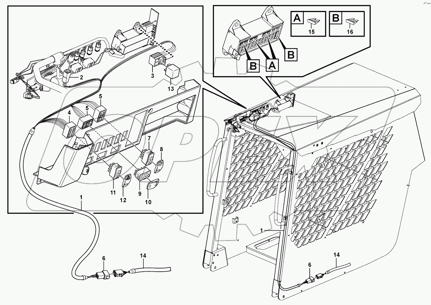  Cabel harness, lighting 11840331, 11840333, 11840335, 11840337