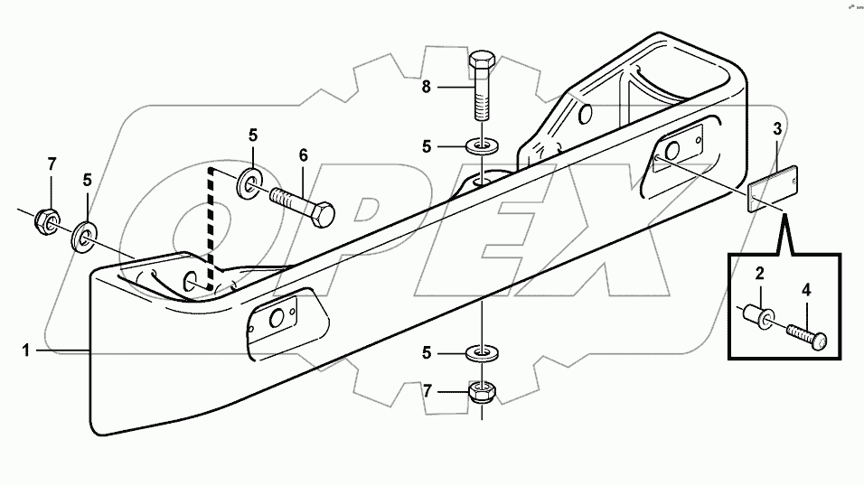  Rear hitch and counterweight